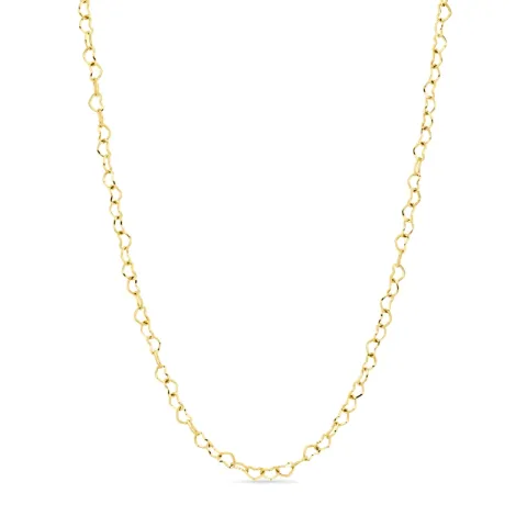 Wasserfest Herz Halskette aus vergoldetem Stahl - OCEANA