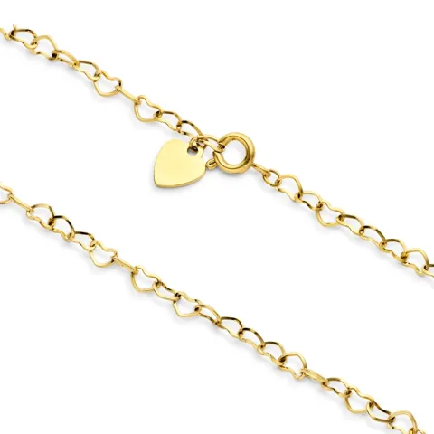 Wasserfest Herz Halskette aus vergoldetem Stahl - OCEANA