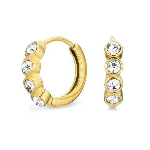 Wasserfester Kreole in vergoldetem Stahl - OCEANA