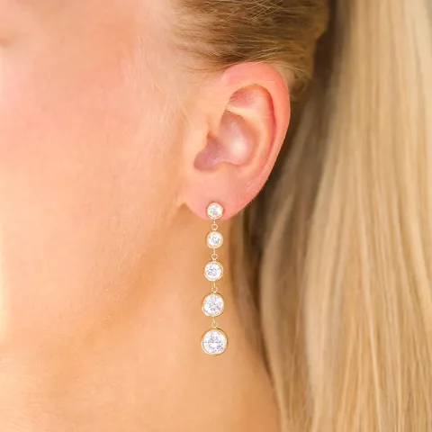 Wasserfester Ohrringe in vergoldetem Stahl - OCEANA