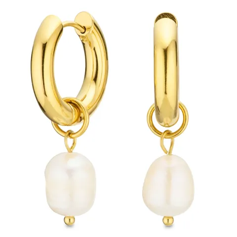 Wasserfester Kreole in vergoldetem Stahl - OCEANA