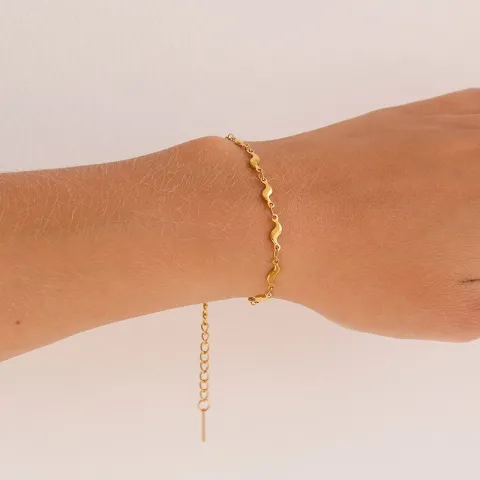 Wasserfest Armband aus vergoldetem Stahl - OCEANA