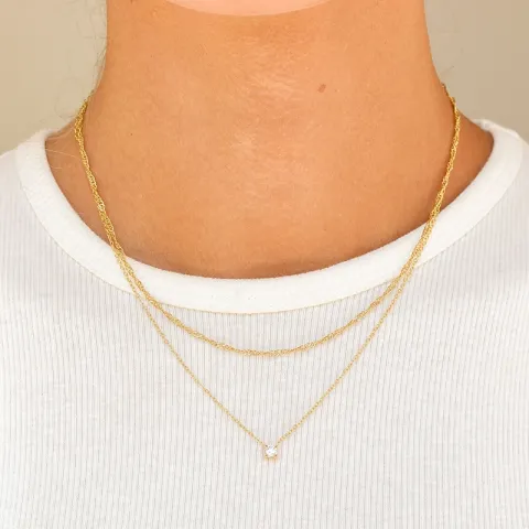 Wasserfest Halskette aus vergoldetem Stahl - OCEANA