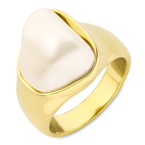 Wasserfest Ring aus vergoldetem Edelstahl - OCEANA