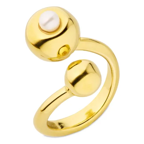 Wasserfest Ring aus vergoldetem Edelstahl - OCEANA