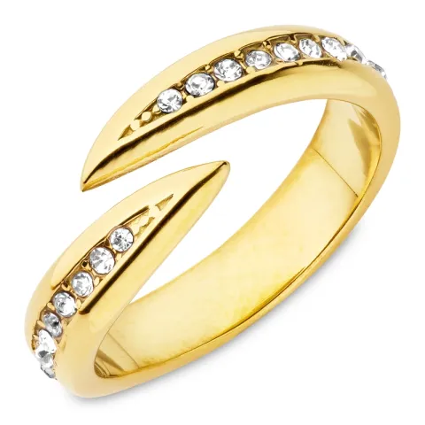 Wasserfest Zirkon Ring aus vergoldetem Edelstahl - OCEANA