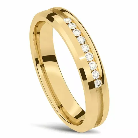 Damenring aus 14 Karat Gold 0,001 ct