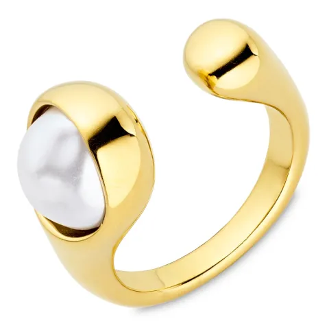 Wasserfest Ring aus vergoldetem Edelstahl - OCEANA
