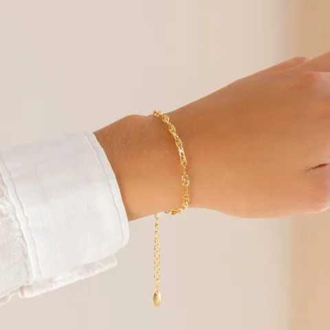 Wasserfest Armband aus vergoldetem Stahl - OCEANA
