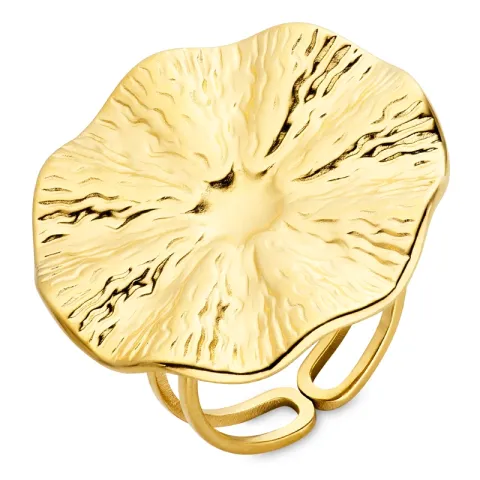 Wasserfest Ring aus vergoldetem Edelstahl - OCEANA