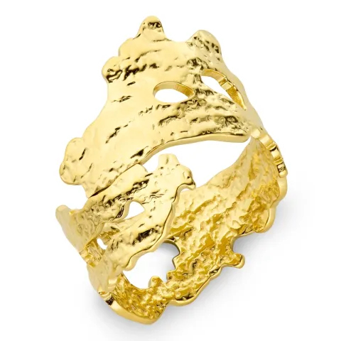 Wasserfest Ring aus vergoldetem Edelstahl - OCEANA