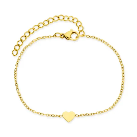 Wasserfest Herz Armband aus vergoldetem Stahl - OCEANA