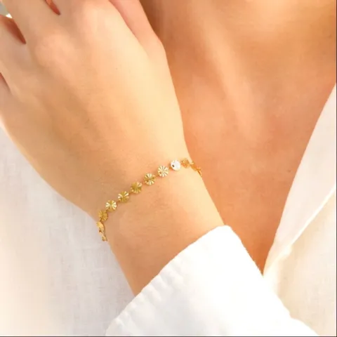 Wasserfest Armband aus vergoldetem Stahl - OCEANA