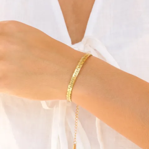 Wasserfest Armband aus vergoldetem Stahl - OCEANA