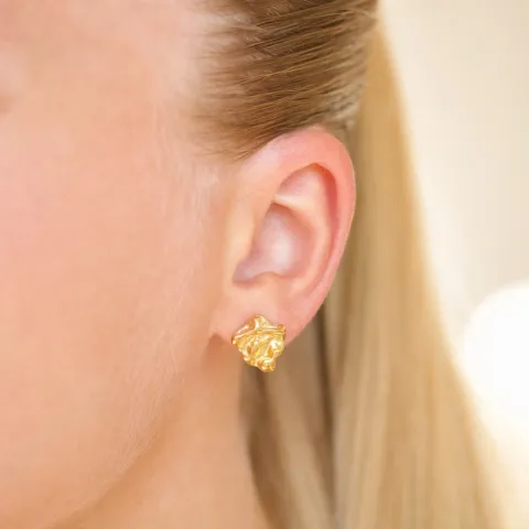 Wasserfester Ohrringe in vergoldetem Stahl - OCEANA