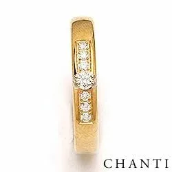 Brillant Trauring aus 9 Karat Gold 0,189 ct