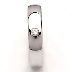 Trauring in Silber 0,05 ct