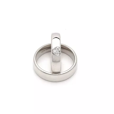 Trauringe in Silber 0,075 ct
