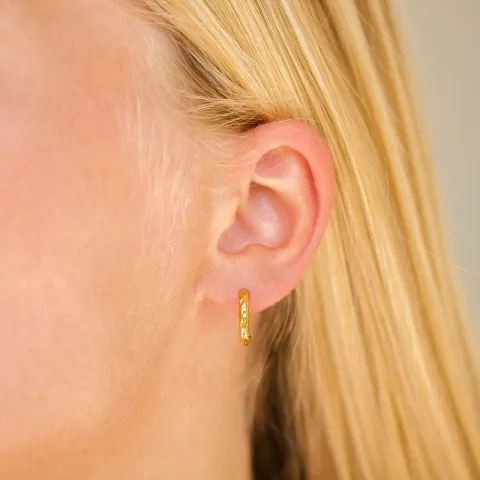 Wasserfester Kreole in vergoldetem Stahl - OCEANA