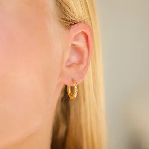 Wasserfester Kreole in vergoldetem Stahl - OCEANA