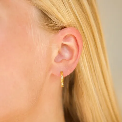 Wasserfester Kreole in vergoldetem Stahl - OCEANA