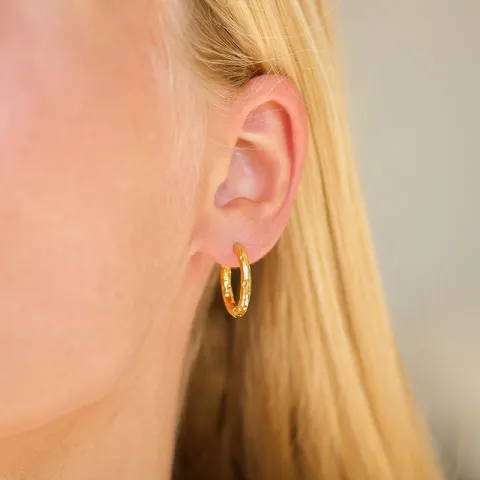 Wasserfester Kreole in vergoldetem Stahl - OCEANA