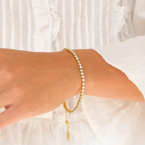 Wasserfest Armband aus vergoldetem Stahl - OCEANA
