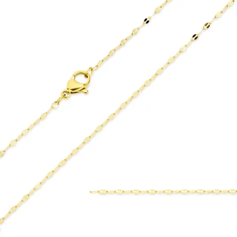 Wasserfest Halskette aus vergoldetem Edelstahl 45 cm x 1,4 mm  - OCEANA