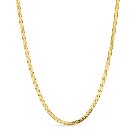 Wasserfest Schlangenhalskette aus vergoldetem Edelstahl 40+5 cm x 3 mm  - OCEANA
