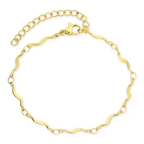 Wasserfest Armband aus vergoldetem Edelstahl 16+5 cm x 2,7 mm  - OCEANA