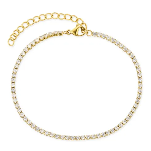 Wasserfest Zirkon Armband aus vergoldetem Stahl - OCEANA