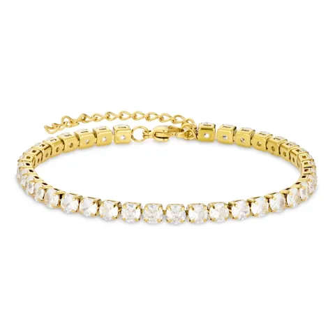 Wasserfest Zirkon Armband aus vergoldetem Stahl - OCEANA