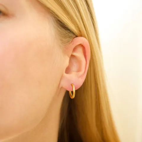 14 mm Wasserfester Kreole in vergoldetem Stahl - OCEANA