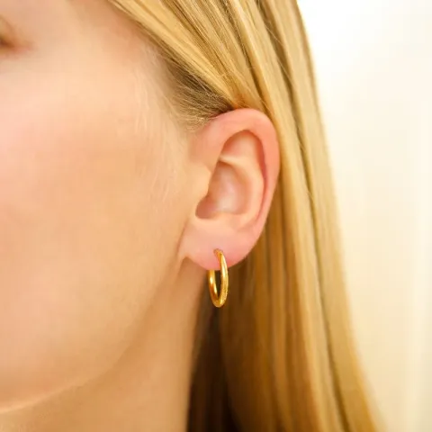 18 mm Wasserfester Kreole in vergoldetem Stahl - OCEANA