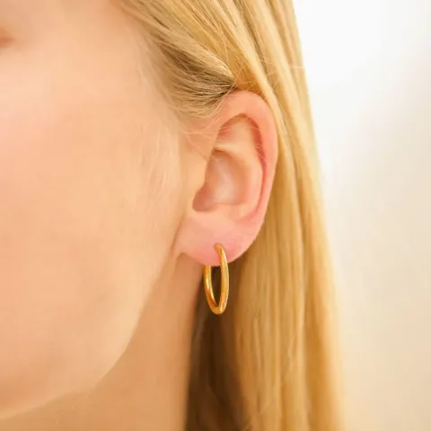 20 mm Wasserfester Kreole in vergoldetem Stahl - OCEANA