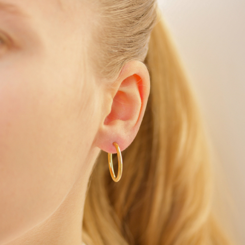 22 mm Wasserfester Kreole in vergoldetem Stahl - OCEANA