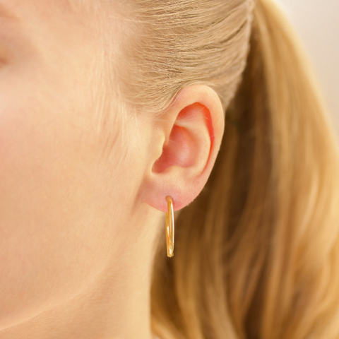 24 mm Wasserfester Kreole in vergoldetem Stahl - OCEANA