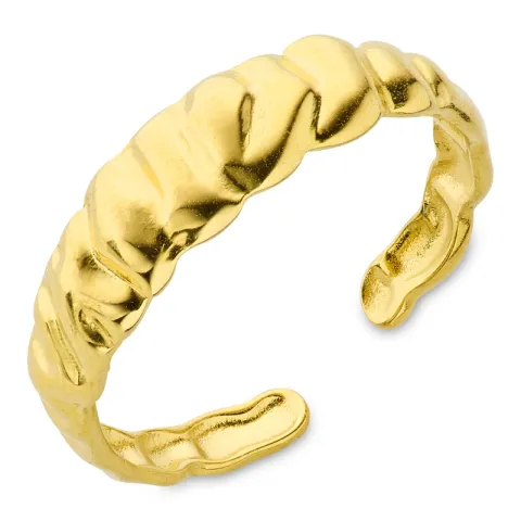 Wasserfest justierbar Ring aus vergoldetem Edelstahl - OCEANA