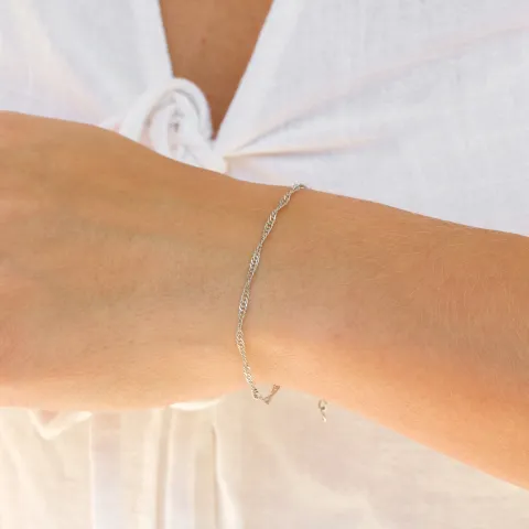 Wasserfest Singapore Armband aus Stahl  x 2,0 mm  - OCEANA