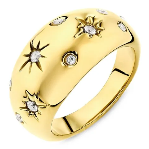 Wasserfest Stern Ring aus vergoldetem Edelstahl - OCEANA