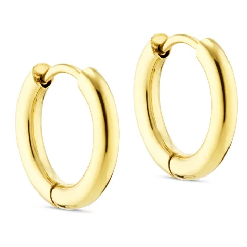 10 mm Wasserfester Kreole in vergoldetem Stahl - OCEANA