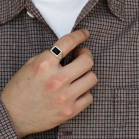 Wasserfest Ring aus Stahl