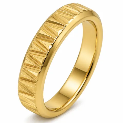 Wasserfest Ring aus vergoldetem Edelstahl