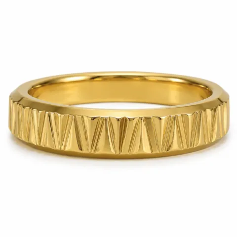 Wasserfest Ring aus vergoldetem Edelstahl
