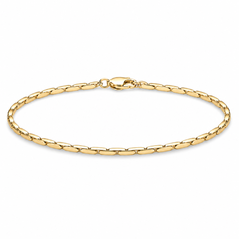 Wasserfest Armband aus vergoldetem Edelstahl  x 1,5 mm 
