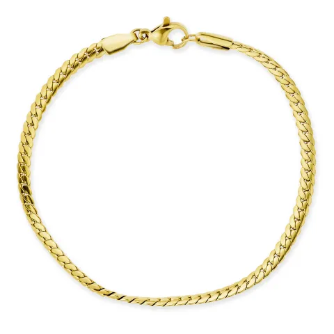 Wasserfest Armband aus vergoldetem Edelstahl  x 3 mm 