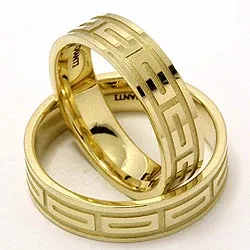 Trauringe aus 14 Karat Gold - set