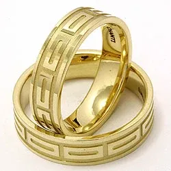 Trauringe aus 14 Karat Gold - set