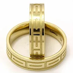 Trauringe aus 14 Karat Gold - set
