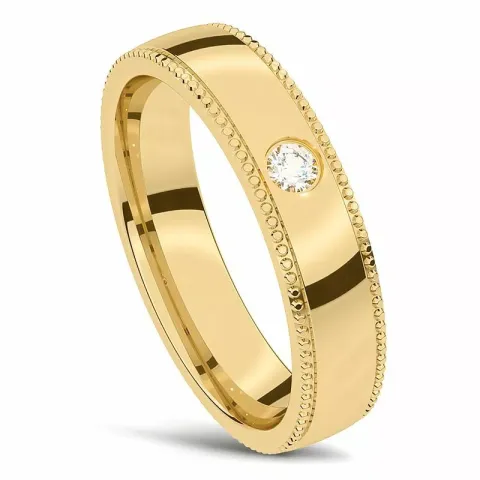 Elegant Damenring aus 14 Karat Gold 0,05 ct